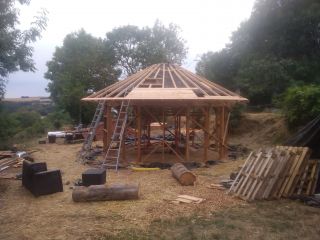 Paillourte à ossature bois